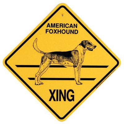Xing Sign American Foxhound Plastic 10.5 x 10.5 inches Xing Sign American Foxhound Plastic 10.5 x 10.5 inches