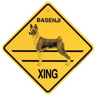 Xing Sign Basenji Plastic 10.5 x 10.5 inches