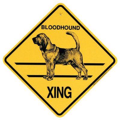 Xing Sign Bloodhound Plastic 10.5 x 10.5 inches Xing Sign Bloodhound Plastic 10.5 x 10.5 inches