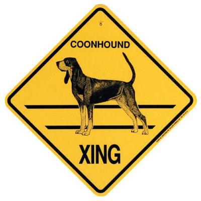 Xing Sign Coonhound Plastic 10.5 x 10.5 inches Xing Sign Coonhound Plastic 10.5 x 10.5 inches