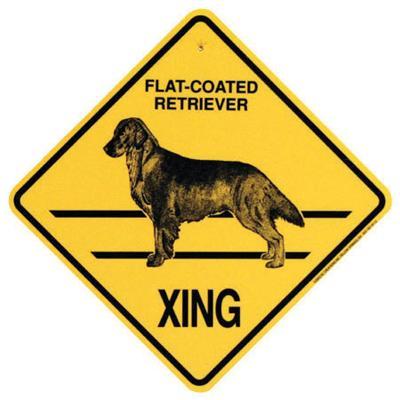 Xing Sign Flat Coated Retriever Plastic 10.5 x 10.5 inches Xing Sign Flat Coated Retriever Plastic 10.5 x 10.5 inches