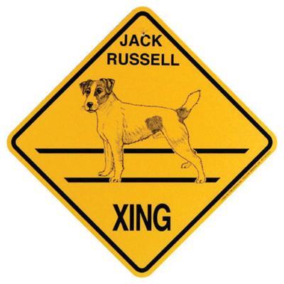 Xing Sign Jack Russell Plastic 10.5 x 10.5 inches