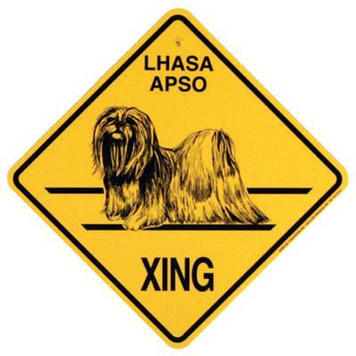 Xing Sign Lhasa Apso Plastic 10.5 x 10.5 inches