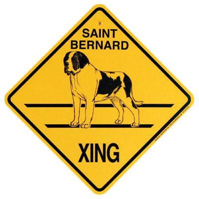 Xing Sign Saint Bernard Plastic 10.5 x 10.5 inches Xing Sign Saint Bernard Plastic 10.5 x 10.5 inches