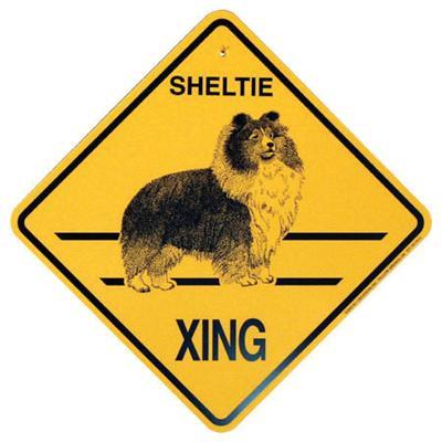 Xing Sign Sheltie Plastic 10.5 x 10.5 inches Xing Sign Sheltie Plastic 10.5 x 10.5 inches