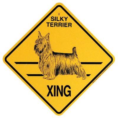 Xing Sign Silky Terrier Plastic 10.5 x 10.5 inches