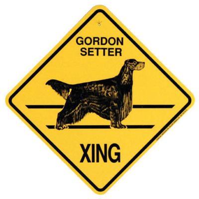 Xing Sign Gordon Setter Plastic 10.5 x 10.5 inches Click for larger image Xing Sign Gordon Setter Plastic 10.5 x 10.5 inches Click for larger image