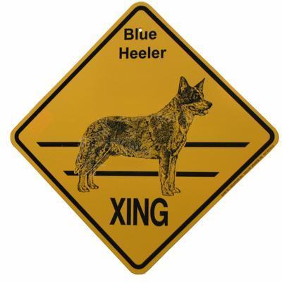 Crossing Sign Blue Heeler Xing