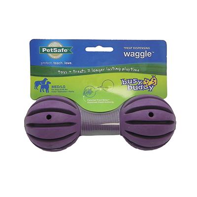 Waggle Med/Large Flexible Dog Toy and Treat Dispenser Click for larger image Waggle Med/Large Flexible Dog Toy and Treat Dispenser Click for larger image