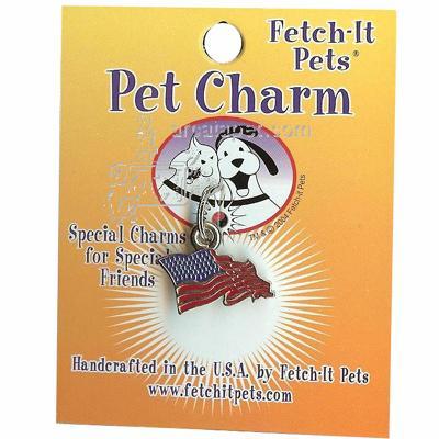 Pet Tag Collar Charm American Flag Pet Tag Collar Charm American Flag