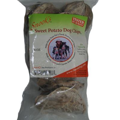 Snook's GMO-Free Sweet Potato Dog Chips 8 oz Snook's GMO-Free Sweet Potato Dog Chips 8 oz