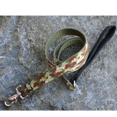 Lupine Nylon Dog Leash 4-foot x 1-inch Bone Hunter Lupine Nylon Dog Leash 4-foot x 1-inch Bone Hunter