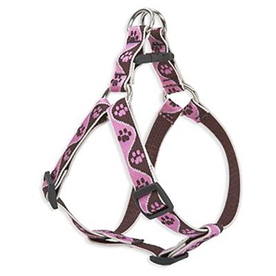 Nylon Dog Harness Step In Tickled Pink 15-21 inches Nylon Dog Harness Step In Tickled Pink 15-21 inches