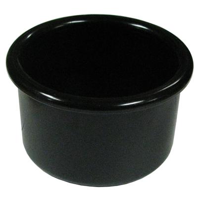 Crock-Style Plastic Bird Dish Black 16 oz Click for larger image