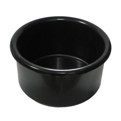 Crock-Style Plastic Bird Dish Black 28 oz Click for larger image