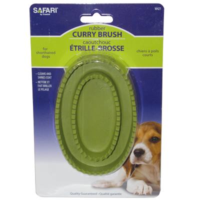 Rubber Curry Brush for Dogs Click for larger image