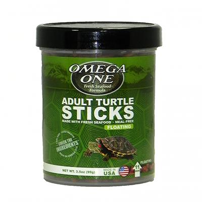 Omega One Floating Adult Turtle Sticks 3.5 oz Click for larger image Omega One Floating Adult Turtle Sticks 3.5 oz Click for larger image