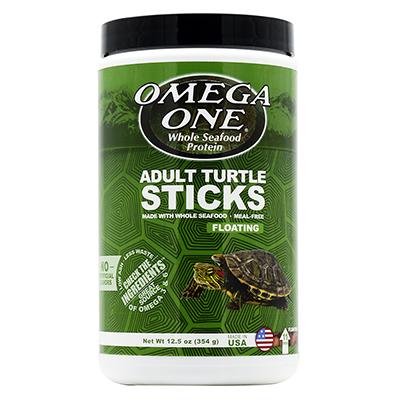 Omega One Floating Adult Turtle Sticks 12.5 oz Click for larger image