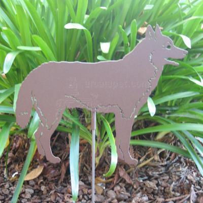 Haute Steel Garden Stake Siberian Husky Haute Steel Garden Stake Siberian Husky