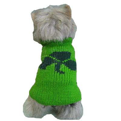 Handmade Dog Sweater Wool Shamrock XXXLarge Handmade Dog Sweater Wool Shamrock XXXLarge