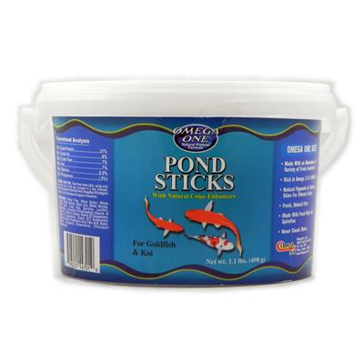 Omega One Pond Sticks Fish Food 1.1lbs Click for larger image Omega One Pond Sticks Fish Food 1.1lbs Click for larger image