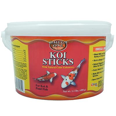 Omega One Koi Sticks Fish Food 1.1lbs Click for larger image