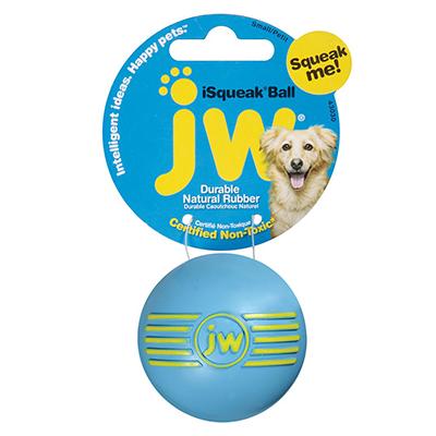 iSqueak Natural Rubber Ball Small Dog Toy Click for larger image