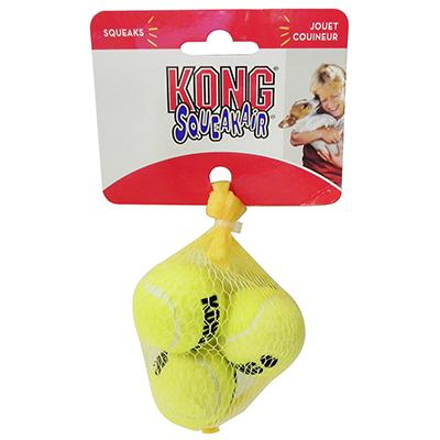 Air KONG Squeakers Mini-Tennis Ball 3pk for XSmall Dogs Click for larger image