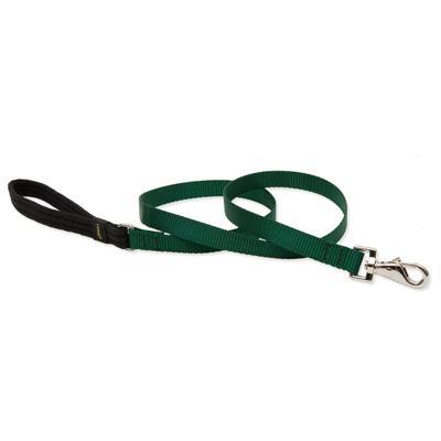 Lupine Nylon Dog Leash 4-foot x 3/4-inch Green Click for larger image