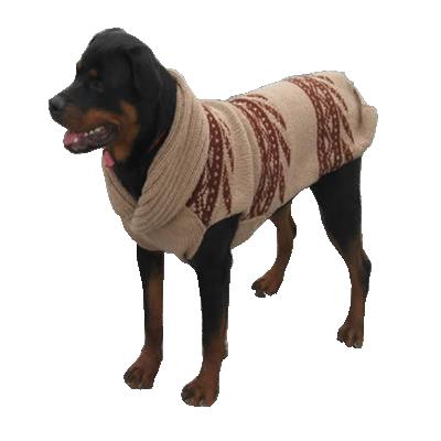 Handmade Dog Sweater Wool Tan Shawl XXSmall Handmade Dog Sweater Wool Tan Shawl XXSmall