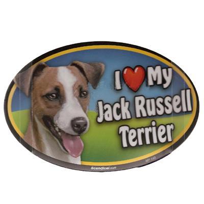 Dog Breed Image Magnet Oval Jack Russell Dog Breed Image Magnet Oval Jack Russell