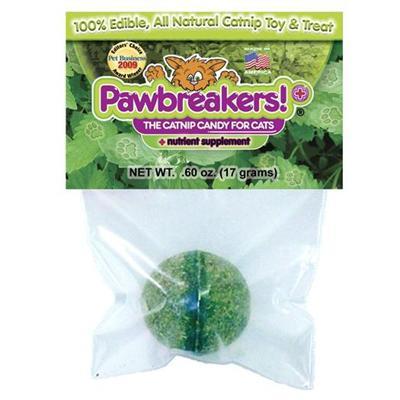 Pawbreakers Plus! All-Natural Catnip Edible Ball Cat Treat Pawbreakers Plus! All-Natural Catnip Edible Ball Cat Treat