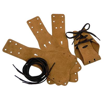 Australian-Style Suede Leather Dog Boots 4-pack Click for larger image