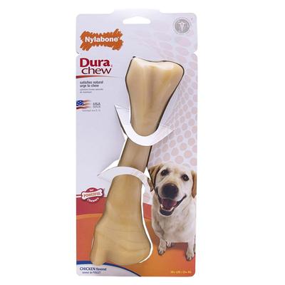 Nylabone Dura-Chew Monster-Size Chicken Dog Chew Toy Nylabone Dura-Chew Monster-Size Chicken Dog Chew Toy