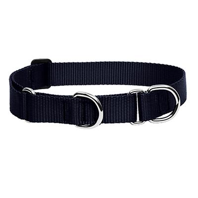 Lupine Martingale Dog Collar Black 10-14-inch Click for larger image