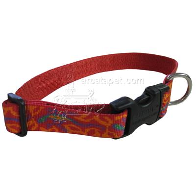 Dog Collar Adjustable Nylon Go Go Gecko Lupine 16-28 Click for larger image