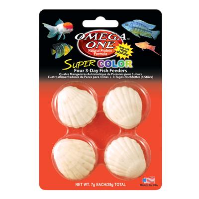 Omega One Super Color Fresh/Marine 3 Day Vacation Fish Food Click for larger image