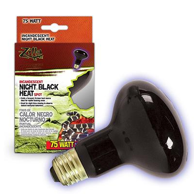 Zilla Night Black Heat Incandescent Spot Heat Bulb 75 watt Click for larger image