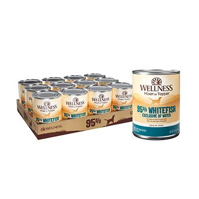 Wellness 95% Salmon Recipe Dog Food 13oz Case Wellness 95% Salmon Recipe Dog Food 13oz Case