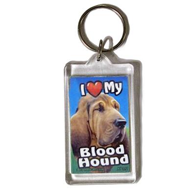 Plastic Keyring Blood Hound