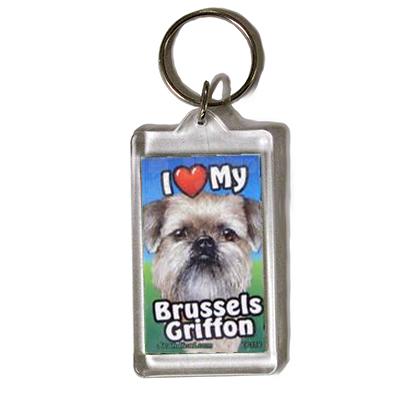 Plastic Keyring Brussels Griffon