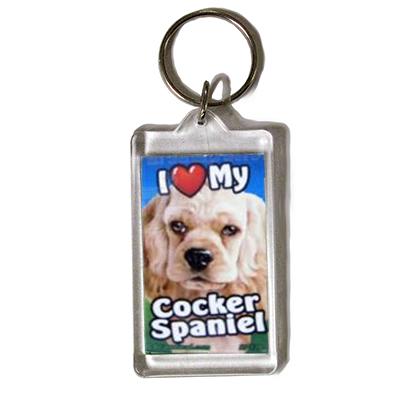 Plastic Keyring Cocker Spaniel