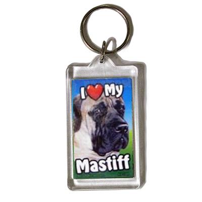 Plastic Keyring Mastiff