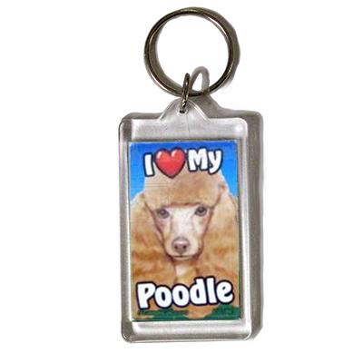 Plastic Keyring Toy Poodle