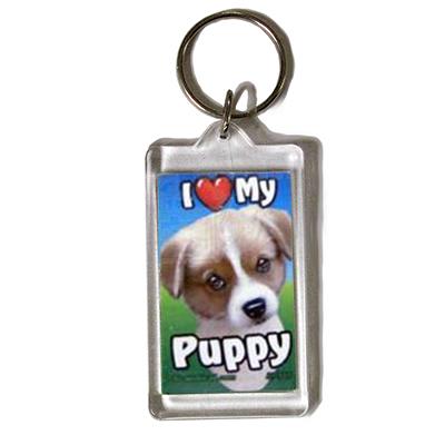 Plastic Keyring Puppy