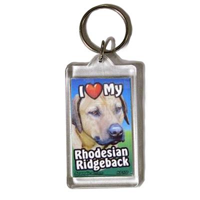 Plastic Keyring Rhodesian Ridgeback