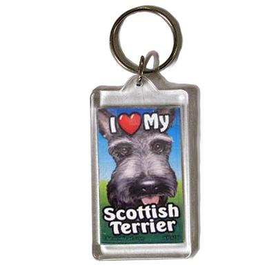 Plastic Keyring Scottish Terrier