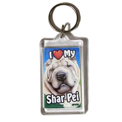 Plastic Keyring Shar Pei