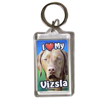 Plastic Keyring Vizsla