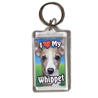 Plastic Keyring Whippet